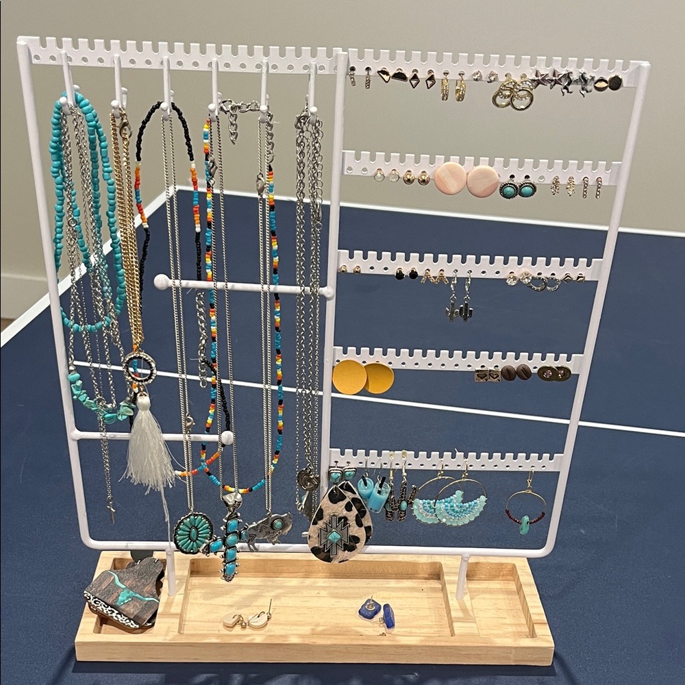 Jewelry Display Stand with Assorted Jewelry